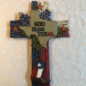 God Bless Texas cross. Never used